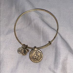 Gold “A” Alex and Ani bracelet